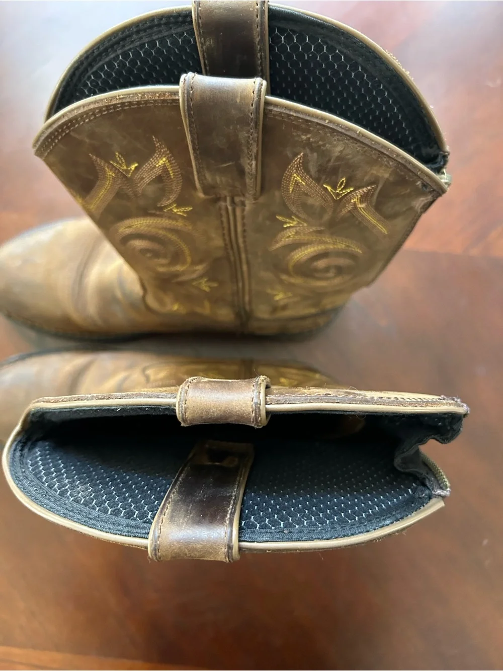Georgia Boot Brown Leather Work Boot Interior Label View size 9M